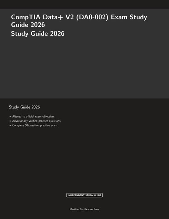 Meridian Certification Press Study Guides- CompTIA Data+ V2  ... - cover