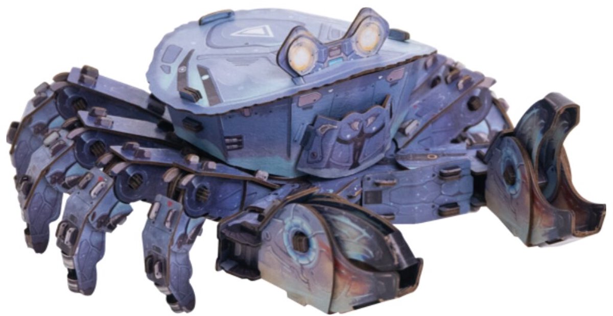 Makebug, 3D Modelbouw, Mech Serie, Stone crab, MB-D-0049, 14x12x7cm