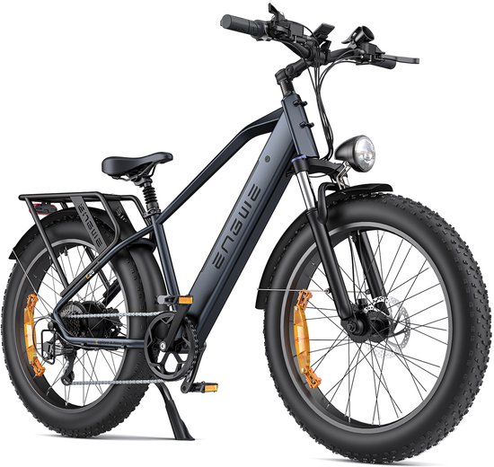 Elektrische Fatbike ENGWE E26 26 Inch – 250W Motor, 48V 16Ah Accu, 140 km Actieradius, Vering, Shimano 7 Versnellingen