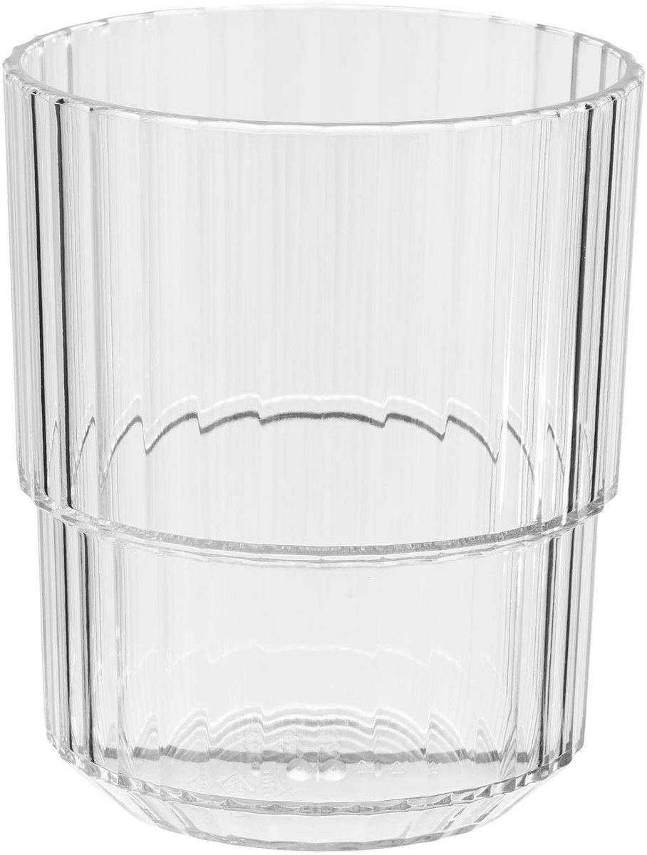APS Drinkglas - Glas - Vaatwasserbestendig - Transparant - 300 ml - 0,3 Liter - Rond
