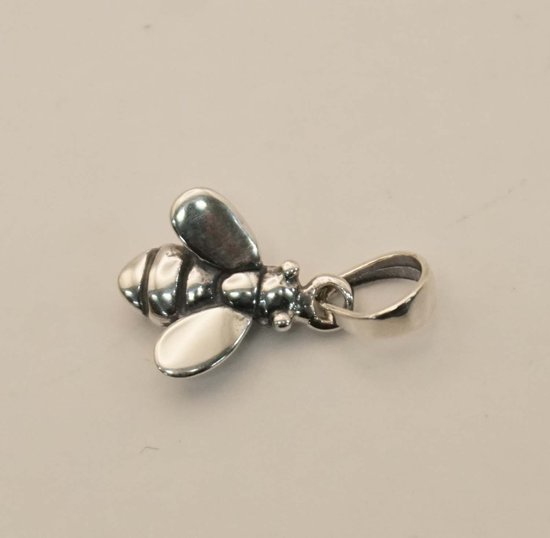 Pendentif abeille en argent pour enfants - joli pendentif en argent sterling pour enfants - petits pendentifs animaux en argent 925 - breloque guêpe pour collier - petit pendentif pour collier
