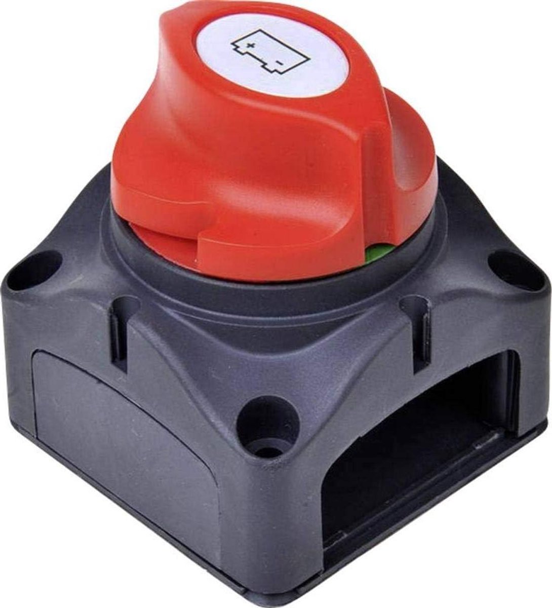 Batterij Scheidingsschakelaar - Hoofdschakelaar Accu - Voertuig Accu Beschermen - Oxidatie Corrosiebestendig - 12-48V 275A - Rood