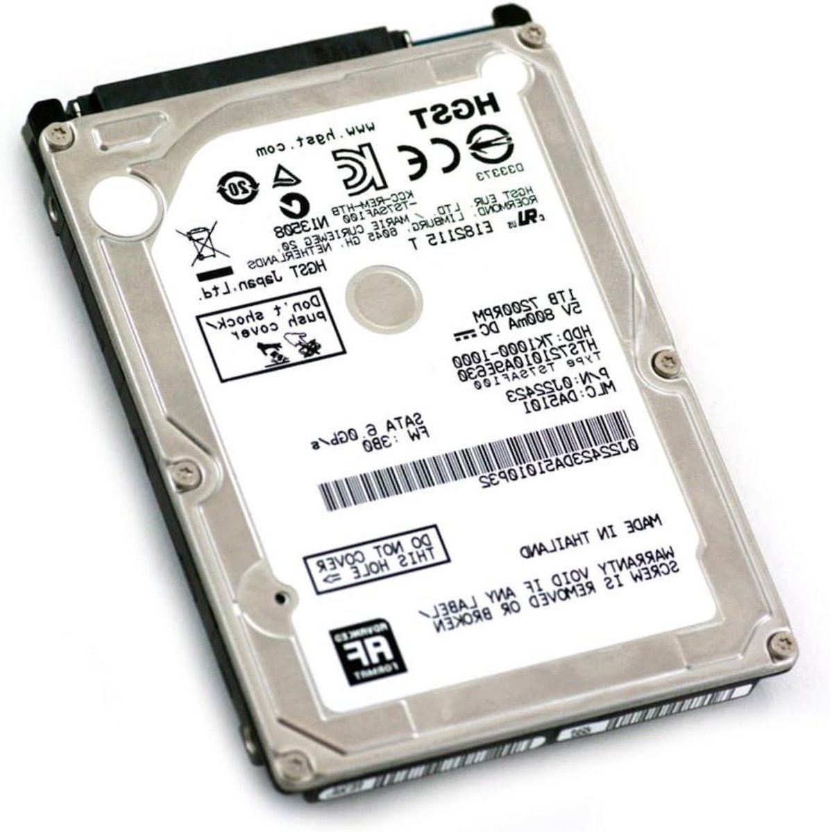 Interne Harde Schijf - Opslag Schijf - Computer Uitbreiding - 7200 RPM - 1 TB - Grijs