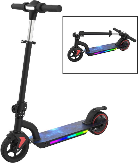 Elektrische kinderstep L1 Pro 130W, inklapbaar, 6” massieve banden, max 16 km/u, 12-16 km bereik, LED display