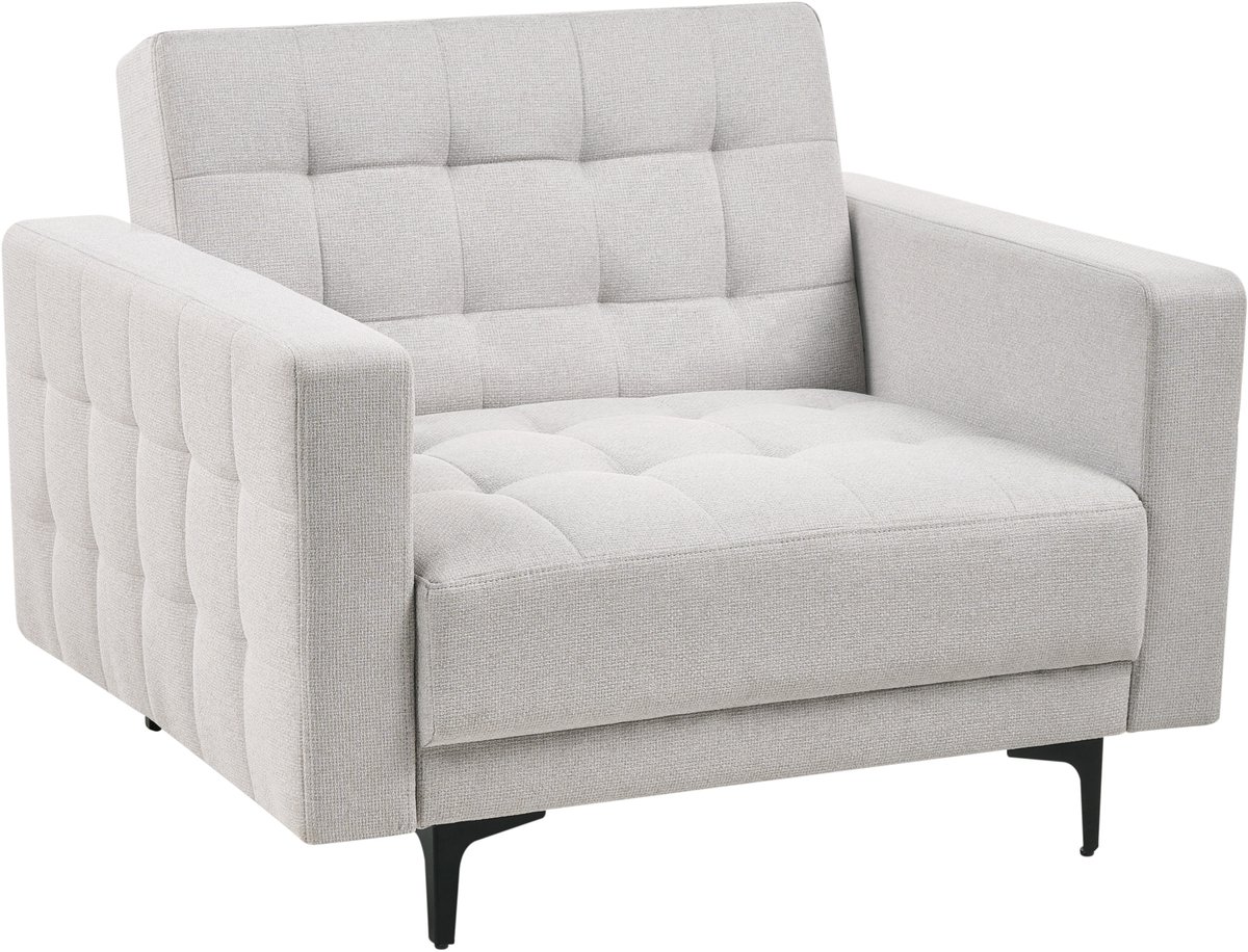 Beliani Aberdeen Massagestoel Lichtgrijs Stof - Beliani - €279,99