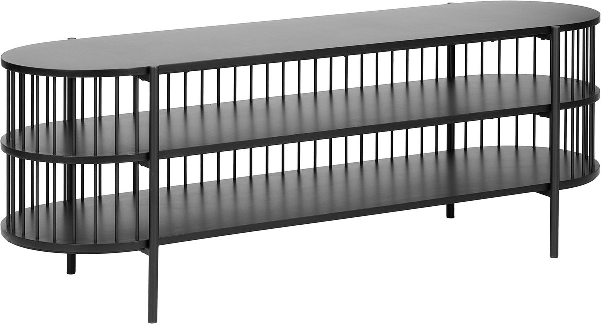 Beliani BIRSON - TV-meubel - Zwart - MDF