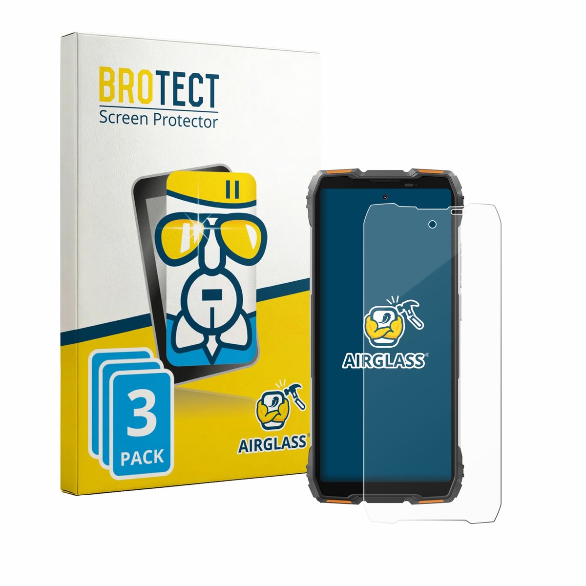 Screenprotector 3 Stuks voor Blackview Oscal Pilot 6 Beschermglas transparant