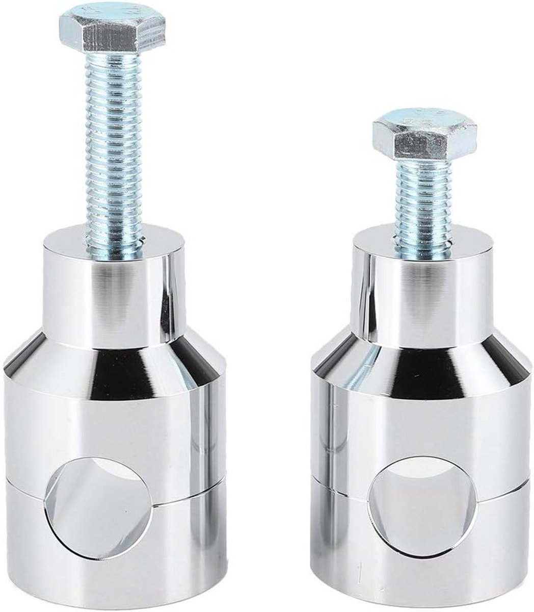 Motorfiets Handvat Klem, 1 inch Handvat Verhogers Klem met Bout, Universele Accessoires voor Bobber en Chopper Motorrijden