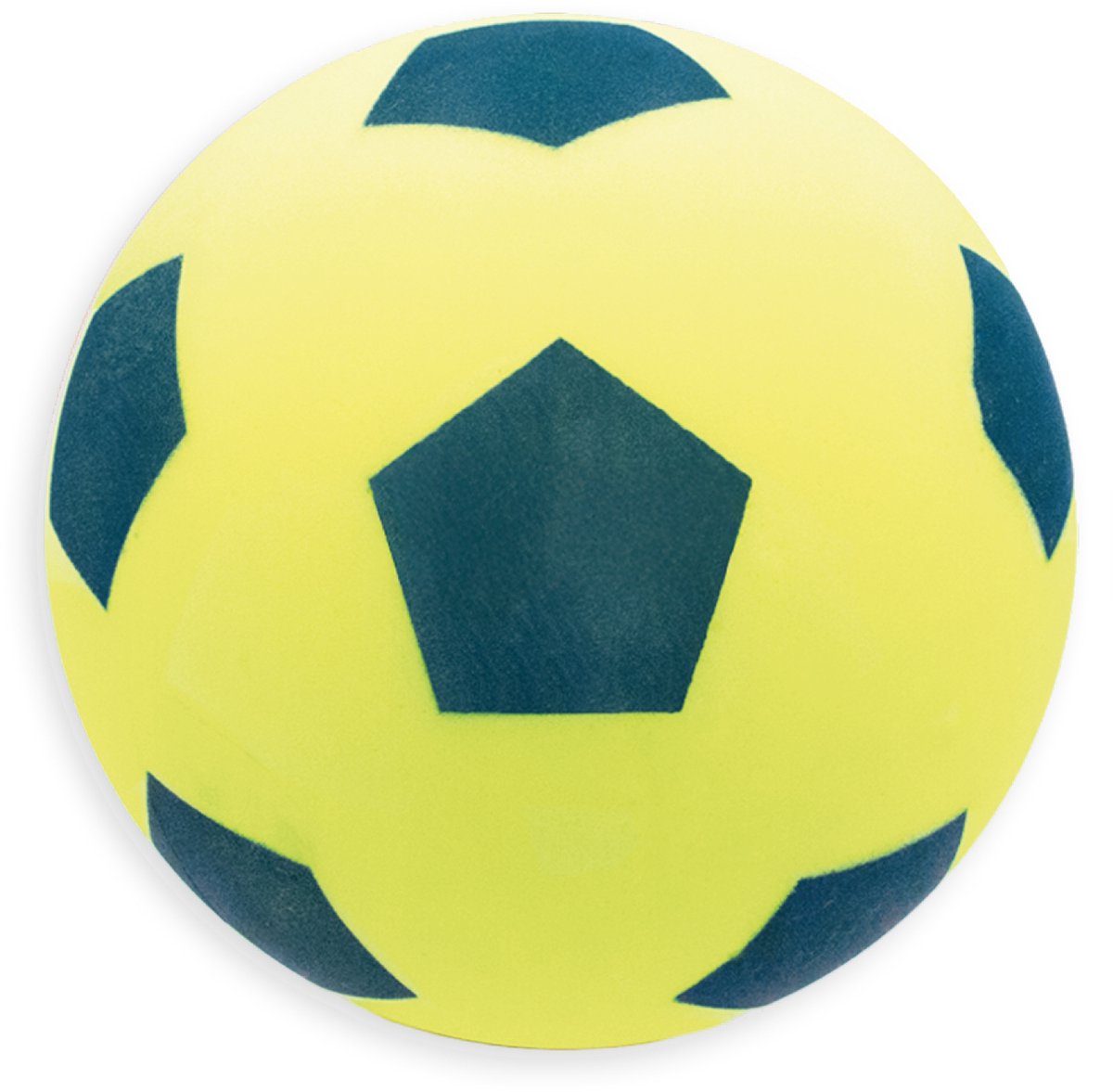 Kyto Softbal 20cm Schuimbal Neon geel | Voetbal voor buiten en binnen | Strandbal geschikt voor kinderen vanaf 36 maanden