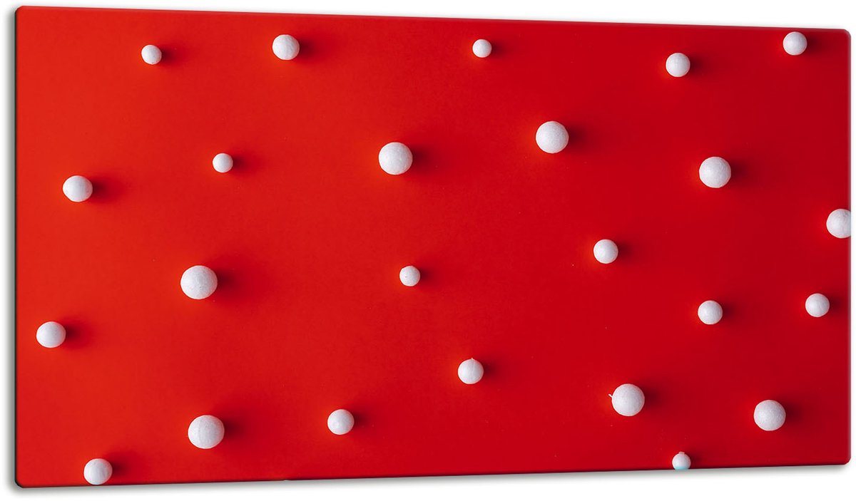 TMK ArtDeko - Snijplank - Glas - 52x30 cm - Rood