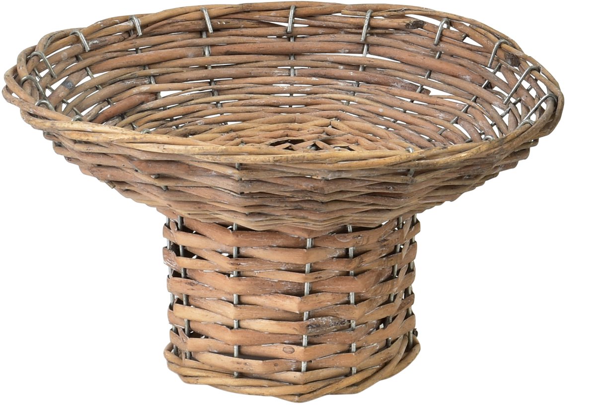 GUSTAV MONDEX - Decoratieve Schaal - 26x14x10 cm - Natuurlijke Wikkel - Rustiek