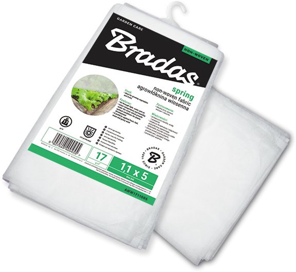 Bradas AWW Serie - Plantenbeschermhoes - 320x500 cm - 17 g/m² - Polypropyleen