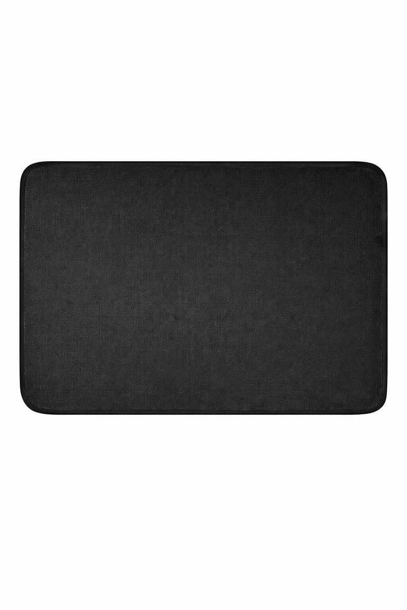 Vuurvaste onderlegger - Hittebestendige mat - 45×38cm - hittebeschermingsmat - antislipglasvezel-siliconen brandwerende mat - voor tafelblad - voor luchtfriteuse, magnetron, keukenwerkblad - zwart — afbeelding 1