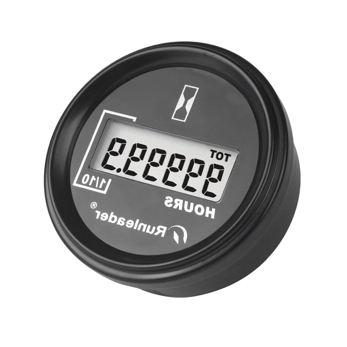 Digitale Urenteller - Tijdregistratie Meter - Motoruren Bijhouden - Breed Spanningsbereik - 999.999 Uur - Zwart