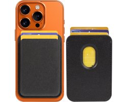 Nuvance Pasjeshouder Telefoon - Geschikt voor MagSafe Wallet - Kaarthouder - 3 Pasjes - Magnetische Kaarthouder - Zwart
