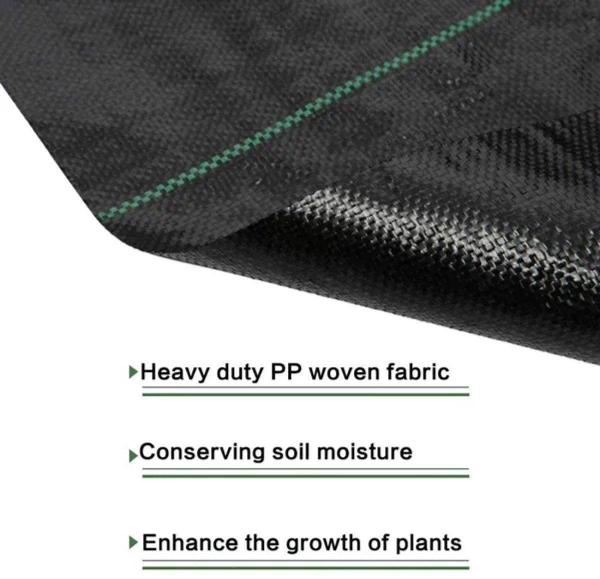 Anti-onkruiddoek 90g – Waterdoorlatend & Scheurbestendig – Tuin Doek voor Bloembed, Grond en Grind