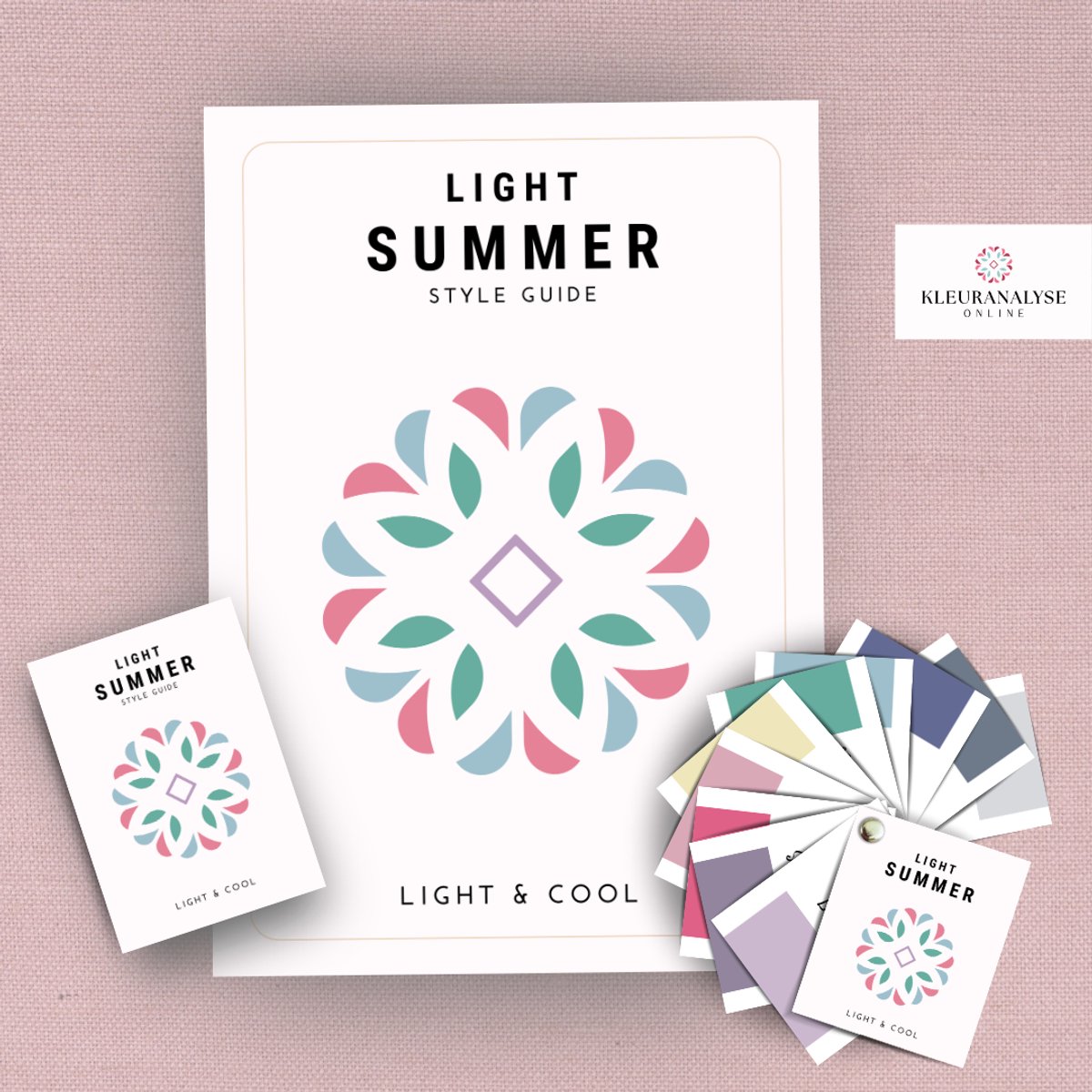 Light Summer Bundel - Stijlgids + Pocket Guide + Kleurenwaaier – Kleuranalyse - Seizoenskleuren – Kleurtype Zomertype – Koel & Licht – Kleuradvies Voor Kleding
