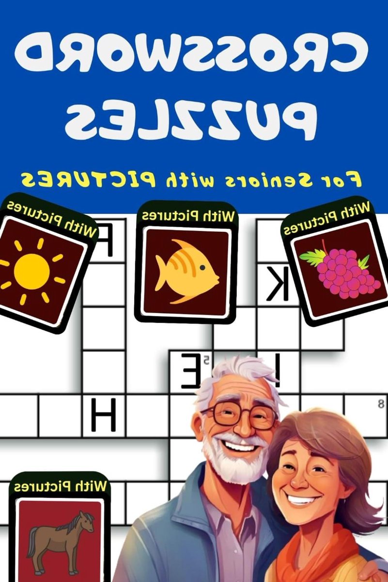 Kruiswoordpuzzels voor Senioren - Puzzelboek Geheugentraining - Cognitieve Stimulatie - Met Meer Dan 280 Afbeeldingen - 127 Pagina's