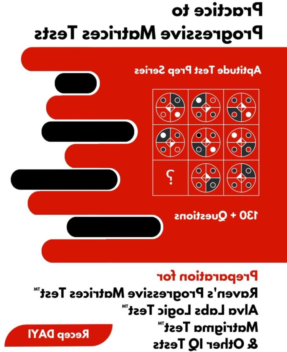 Oefenboek Matrices Tests - IQ Test Voorbereiding - Sollicitatie Voorbereiden - Meer Dan 130 Vragen - 20 x 25 cm