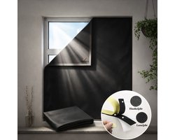 Abundancia® - Universele Zonwering - 100% Zonsverduistering - Hitte isolatie - Zonder boren - 145cm x 400 cm