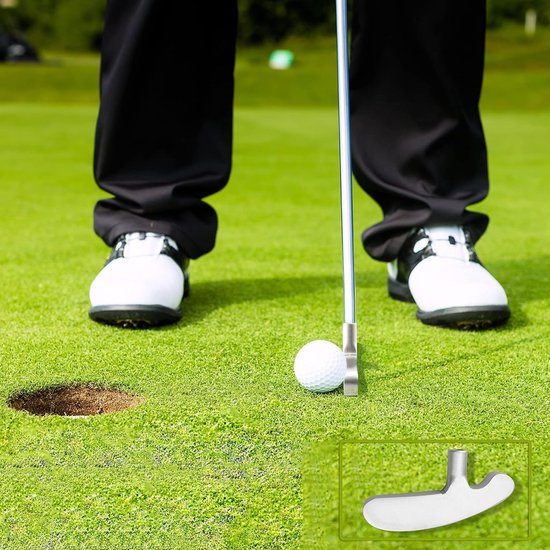 Golf Putter met 3-delig opvouwbaar ontwerp, dual-face en aluminium schacht, ideaal voor beginners en training van GOLF — afbeelding 2