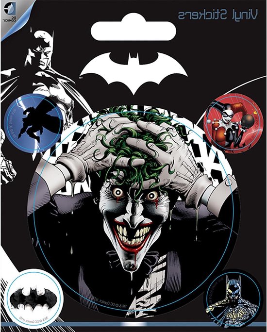 DC Comics Vinylstickers - Batman Stickers - Decoratie - Officieel Gelicentieerd - 10 x 125 cm - Meerkleurig