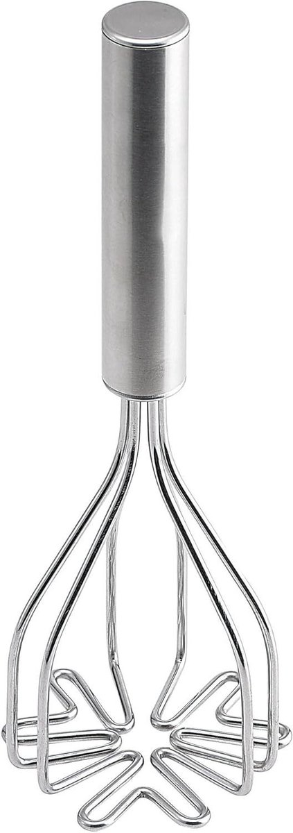 Aardappelstamper - Mixer Masher - Aardappelpuree Maken - Roestvrij Staal - 1 Aantal - Zilver