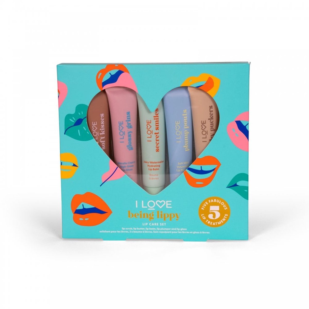 Fruit Works I Love Being Lippy Set - Lipverzorging Set met Scrub & 2 Lip Balms