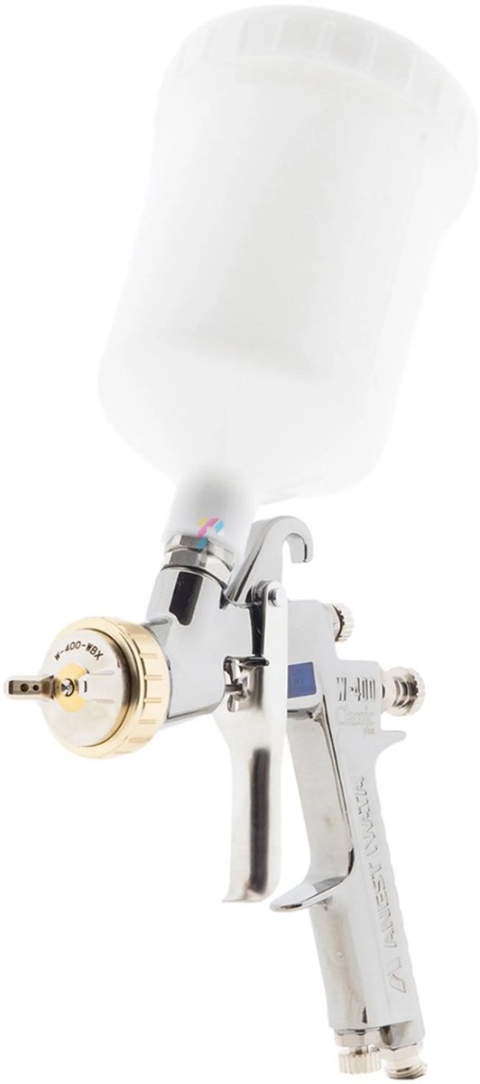 Iwata W400 WBX Classic Plus Verfspuit + bovenbeker - 1,4mm