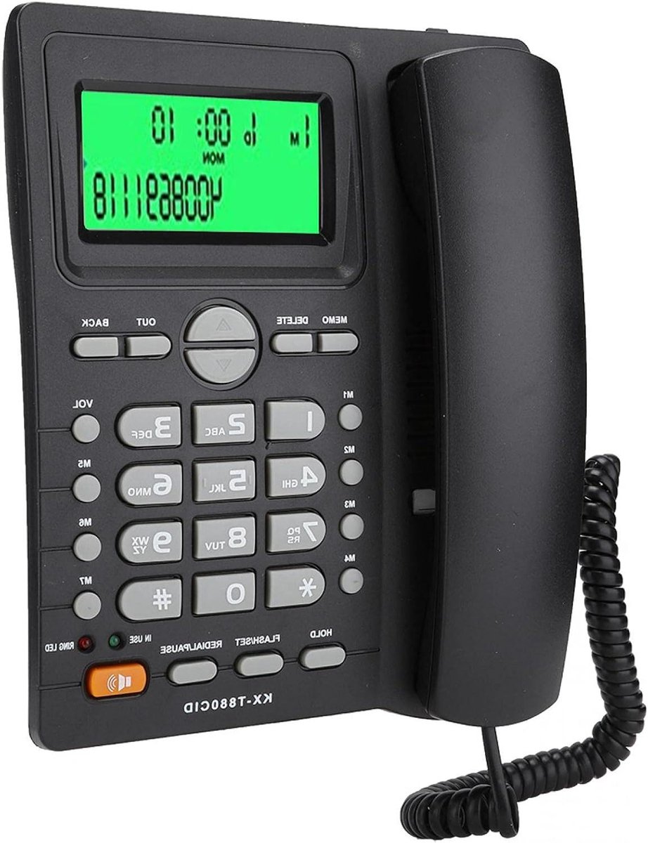 Vaste Telefoon - Desktop Telefoon - Thuiswerken - Nummerherkenning - 677 Gram - Wit