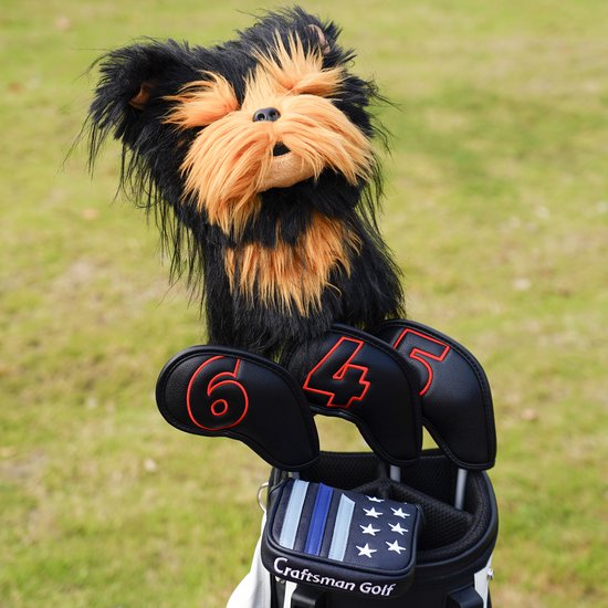 TIN-IN Golf Headcover Yorkshire Terrier - Driver Headcover - Beschermhoes Golfclub - Uniek Design - Golf Accessoires van TIN-IN — afbeelding 5