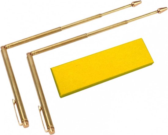 Dowsing Rods - Mediumschap Staven - Zoeken naar Energie - Flexibel en Verstelbaar - 57 cm - Goud — afbeelding 5