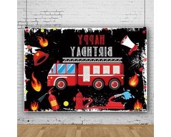 Verjaardag Achtergrond - Fotografie Decoratie - Feest Versieren - Realistisch Vinyl - 5x4ft - Rood