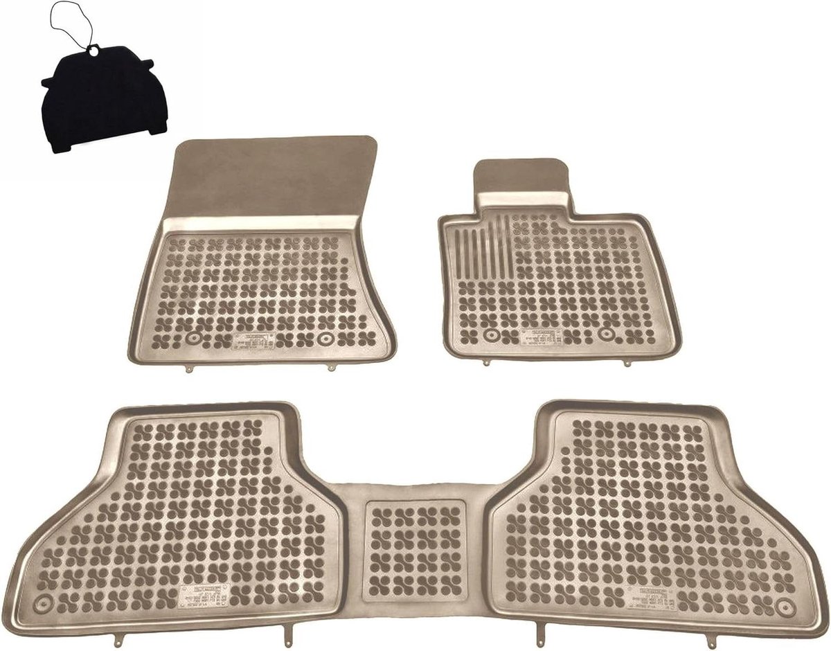 Autobekleding Beige - Vloermatten Auto - Bescherming Auto - Antislip Ontwerp - Set van 4 - Beige