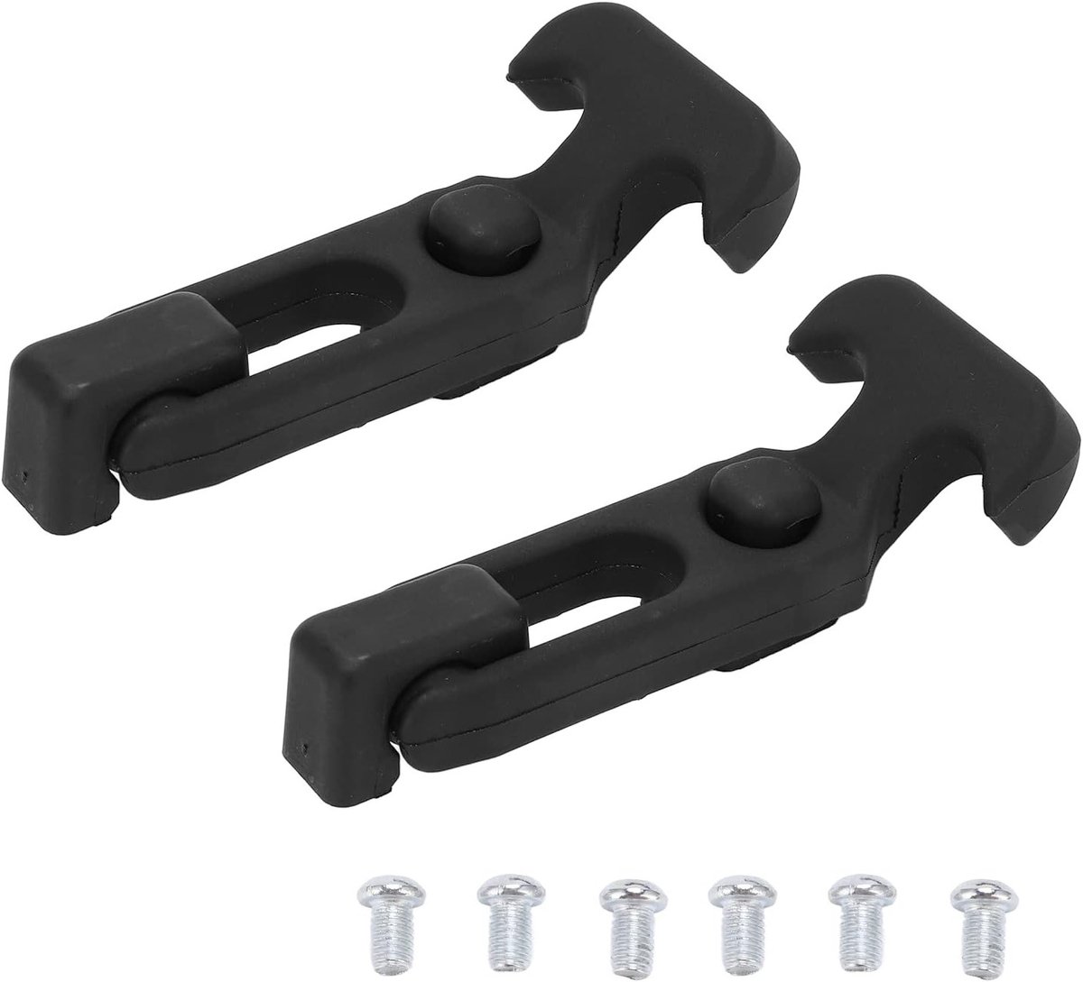 Set van 2 Flexibele Rubber Hood Catchers met T-Handgreep en Schroeven voor Gereedschapskist - Duurzame Sluiting en Vergrendeling voor Toolboxen