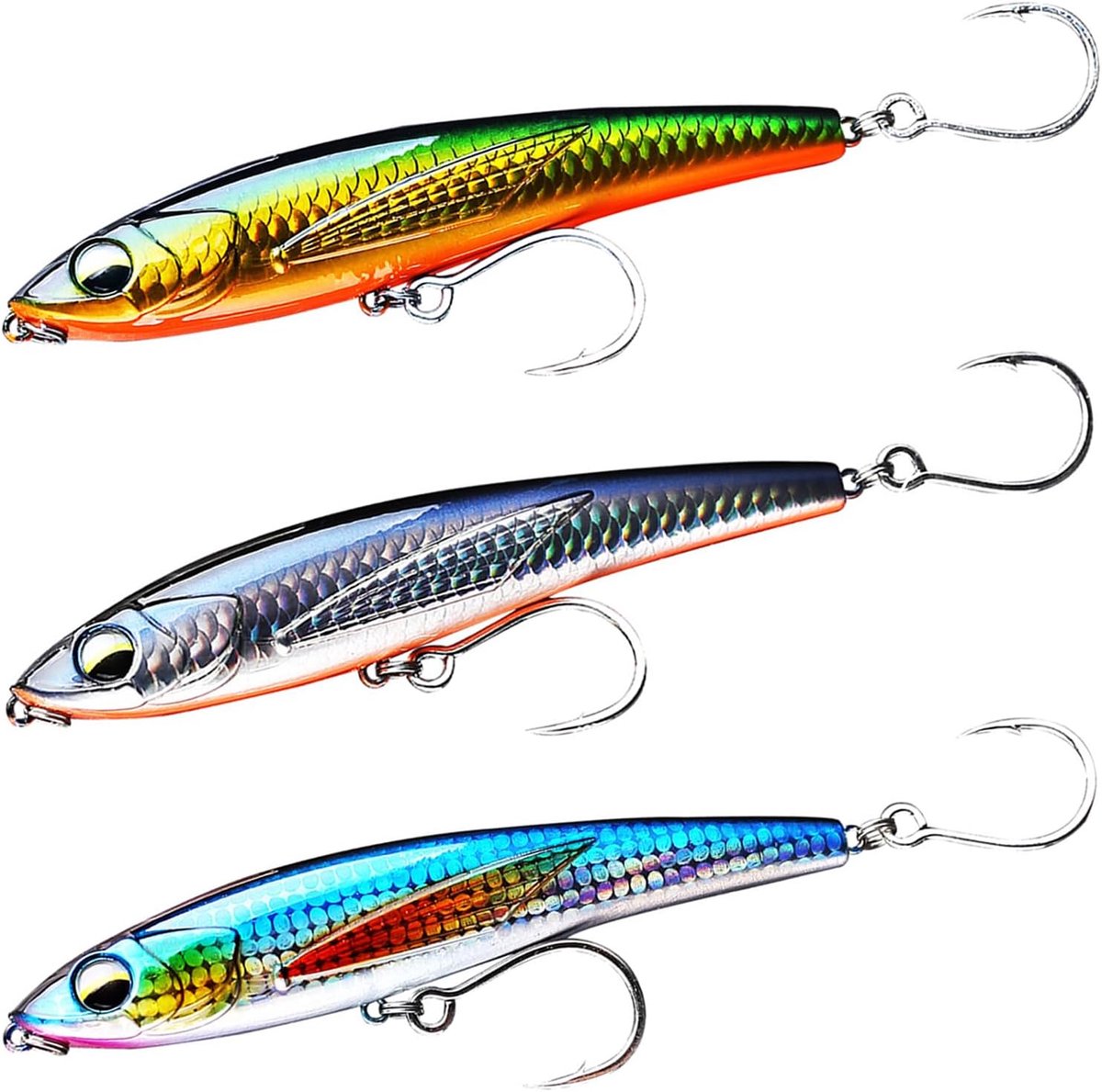 Long Reach Sea Bait - 12cm/50g Throwing Pencil - Lures - Zinc Sea Fishing Bait - Zeefishing Aas - Werpbaar Aas