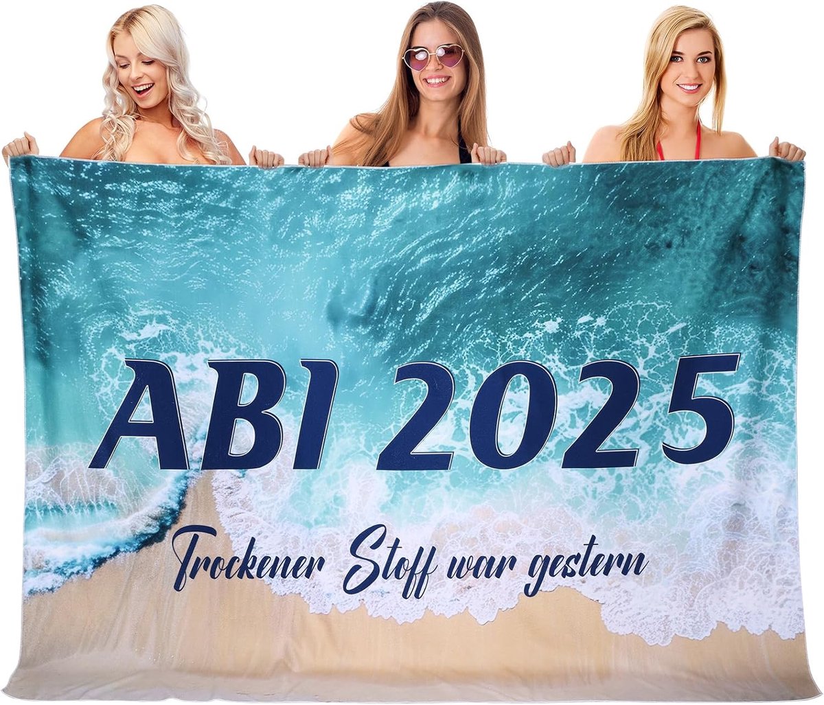 ABI 2025 Badhanddoek - Cadeau - Strandhanddoek - Zwemmen - Douche - Afstuderen - Verjaardag - 200x145cm