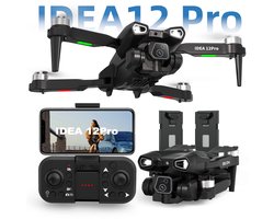 LeeuwenChoice® IDEA 12 Pro Camera Drone – Opvouwbaar – 1080P HD Camera – Met LCD-scherm – Quadcopter – Voor Beginners – Met Afstandbediening – Wifi – FPV – Met 2 Batterijen