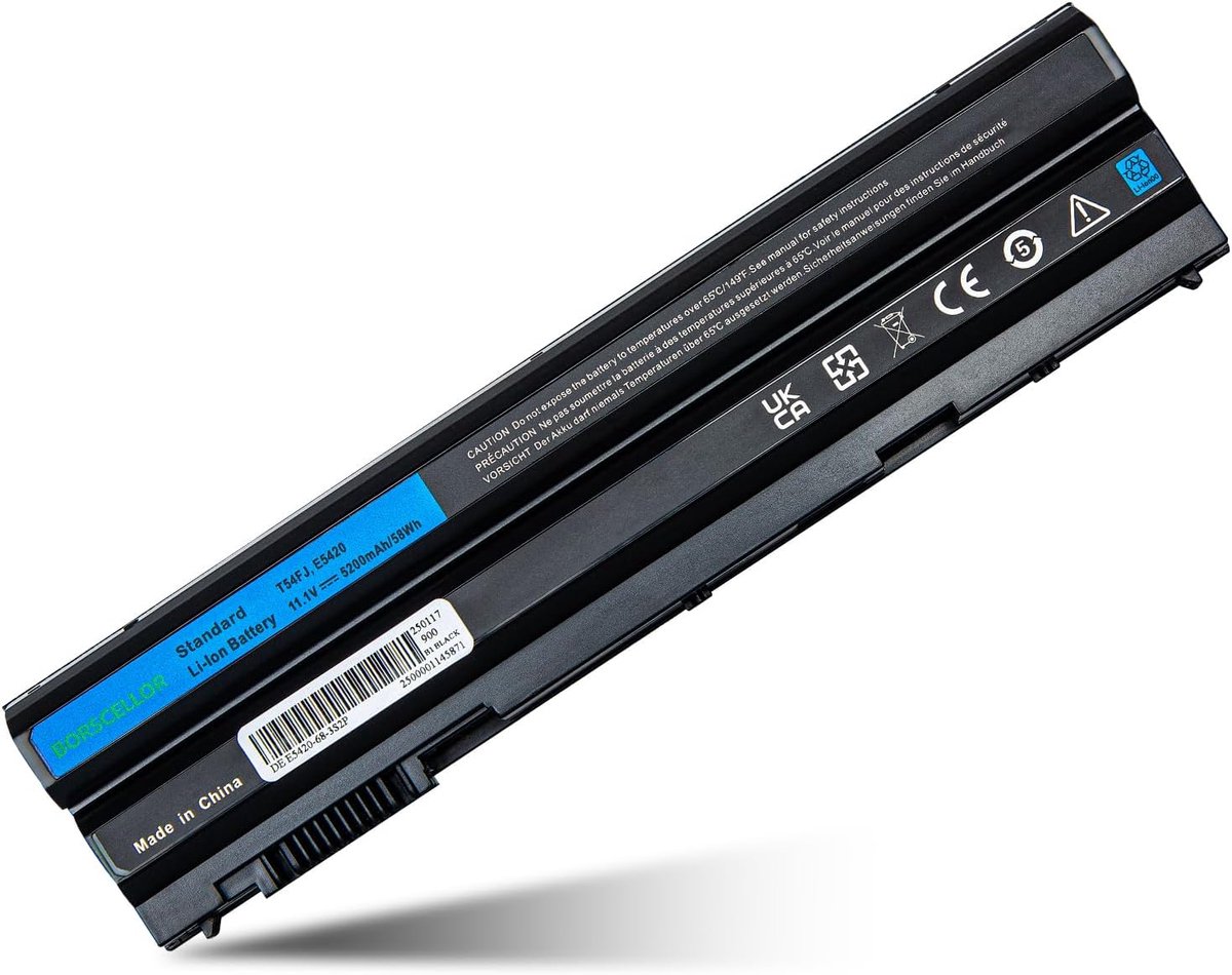 T54FJ M5Y0X Laptop Battery - Geschikt voor Latitude E6530 E6520 E6430 ATG E6420 XFR E5420 14R 4420 5420 15R 4520 5520 17R 4720 5720 M421R 521R N4420 Vostro 3460 7FJ92 T54F3