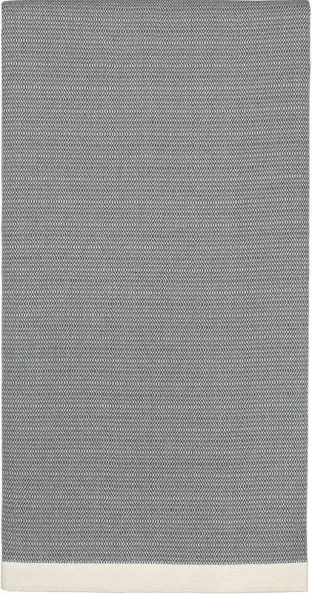 Lantara Plaid Katoen Diamant - Donkergrijs - 190x290cm