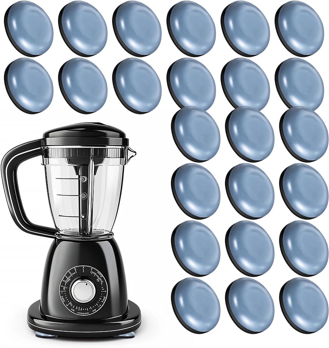 24 Stuks Zelfklevende Sliders voor Apparaten - 3/4 Inch Glijtray voor Ruimtebesparing op het Keukentablet - Onmisbare Accessoires voor Kleine Apparaten
