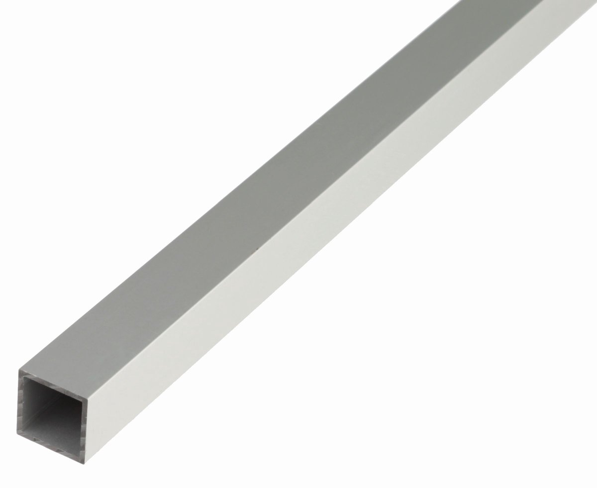Alberts 471668 vierkante buis | aluminium, zilverkleurig geanodiseerd | 1000 x 40 x 40 mm