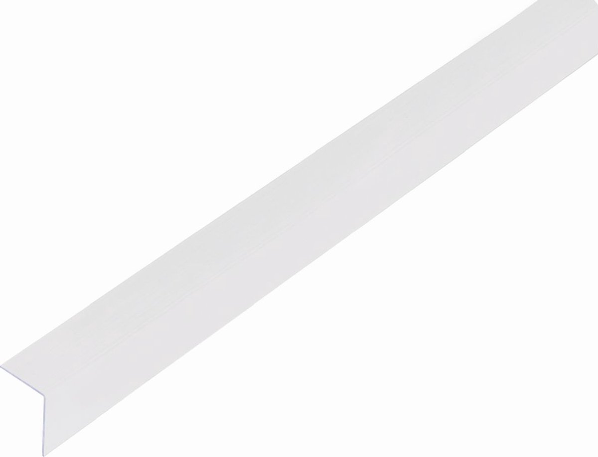 Alberts 499044 hoekprofiel | kunststof, transparant | 1000 x 20 x 20 mm | set van 12