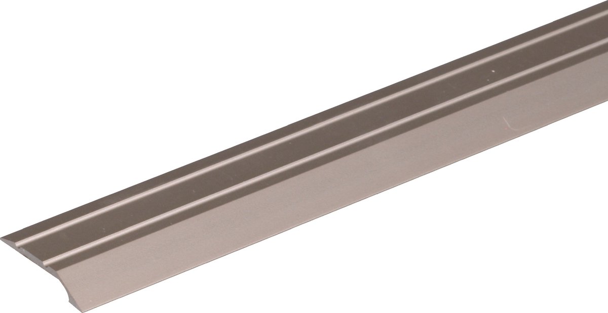 Alberts 499716 egalisatieprofiel | zelfklevend | aluminium, rvs-kleurig geanodiseerd | 900 x 39 mm | set van 3
