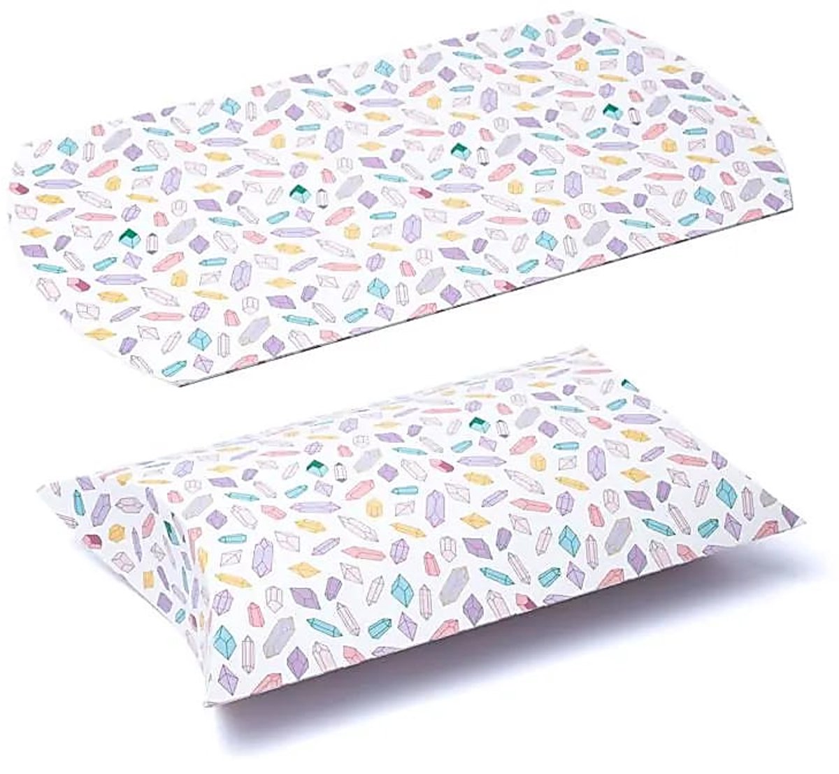 Kussendoos L Veelkleurige diamanten --verpakking van 10 stuks - 23,5x20,3cm - 23.5x20.3cm