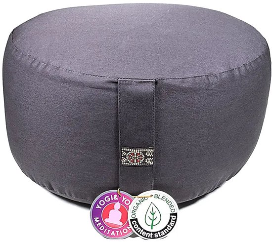 Meditatiekussen Antraciet extra hoog - 36 x 22 cm - 4300g van Bausinger — afbeelding 5