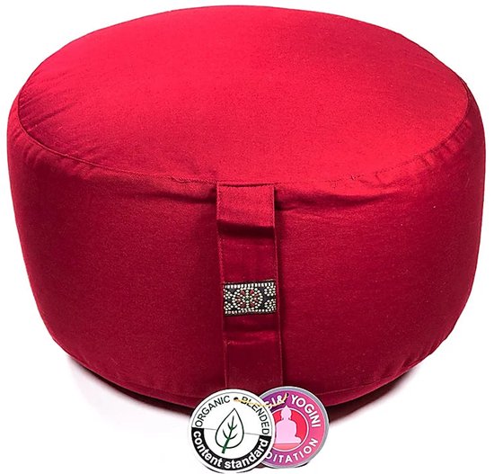 Meditatiekussen Rood extra hoog - 36 x 22 cm - 4300g van MEDI — afbeelding 5