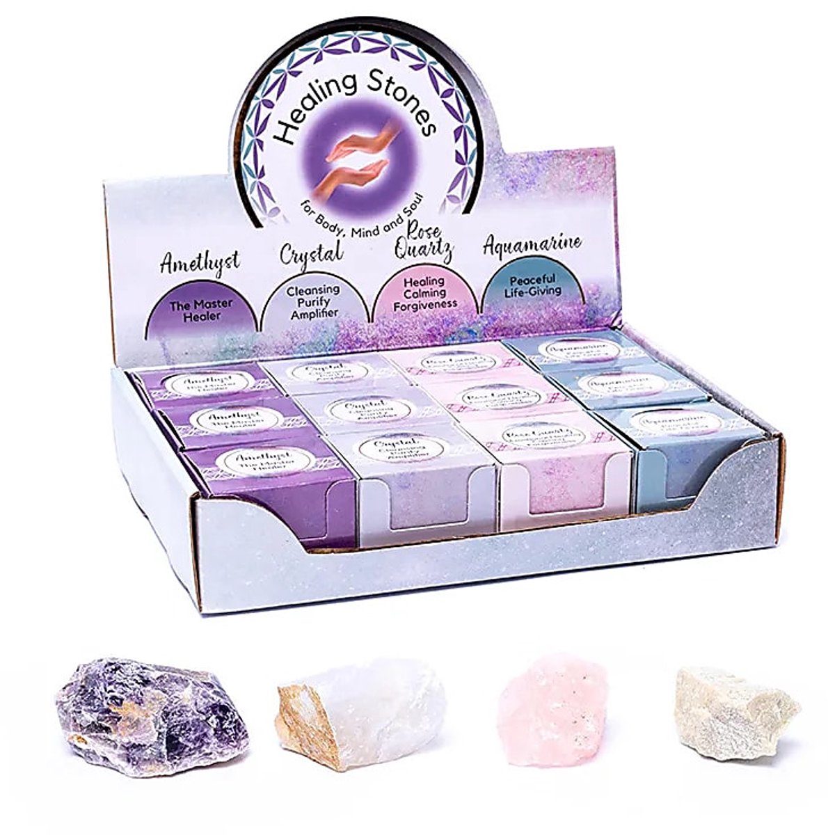 Helende stenen 12 stuks in pop-up displaydoos - 69 g - 69g