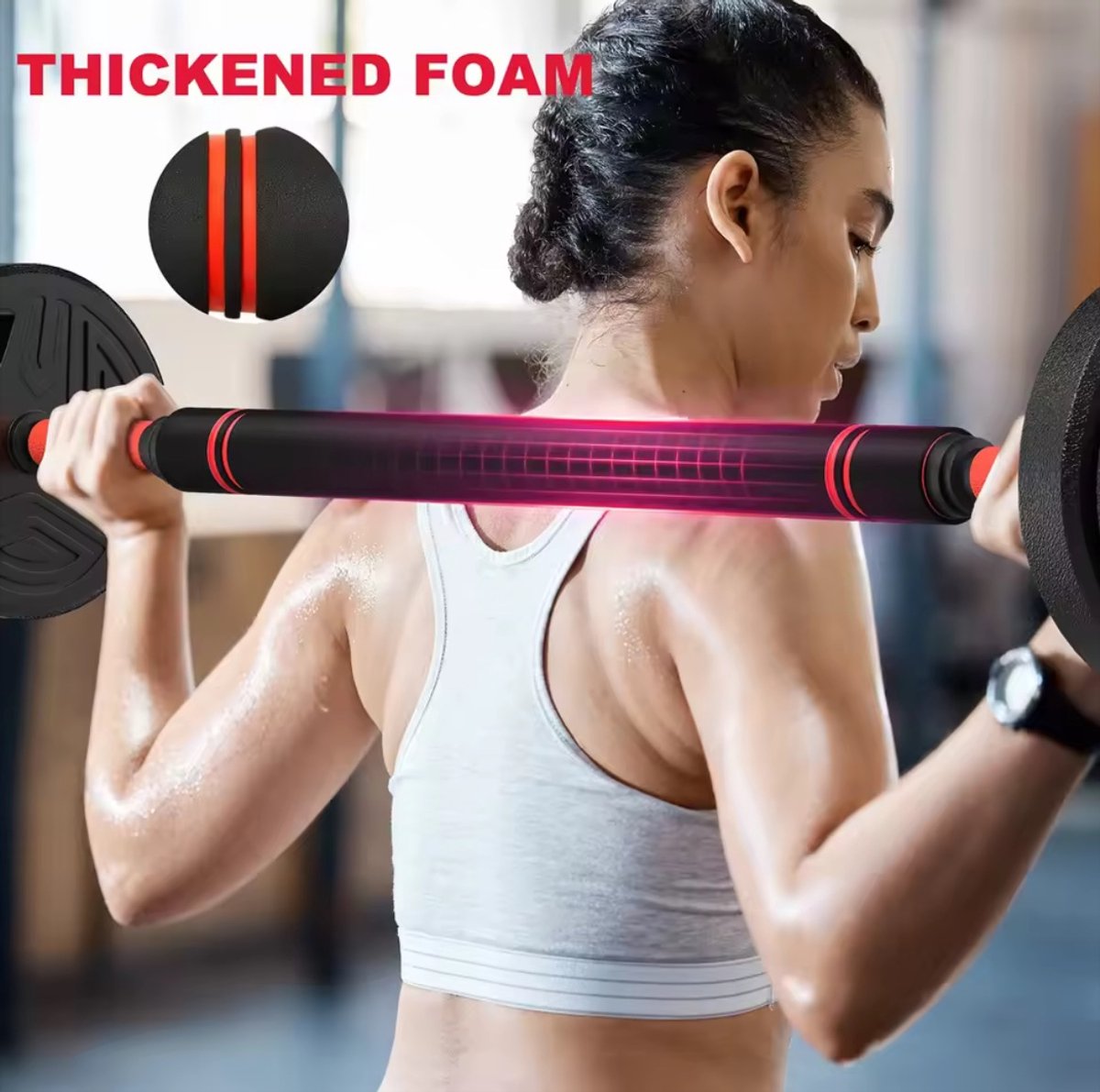 3-in-1 Barbell Set 20kg - Verstelbare Dumbbells & Halterstang met Gewichten - Complete Fitness & Krachttraining Set voor Home Gym - Barbell met Gewichten voor Armen, Borst, Rug en Full-Body Workouts – foto 4