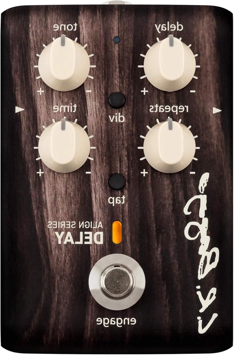 Delay Pedaal - Echo Effect - Akoestische Gitaar - Ingebouwde Toonregelaar - 9 Volt - Bruin